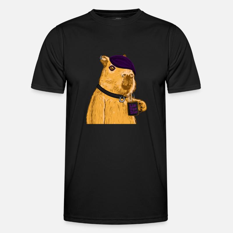 Emo Capybara - Men's Functional T-Shirt - black