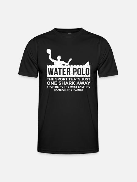 Water Polo - Männer Funktions-T-Shirt - Schwarz
