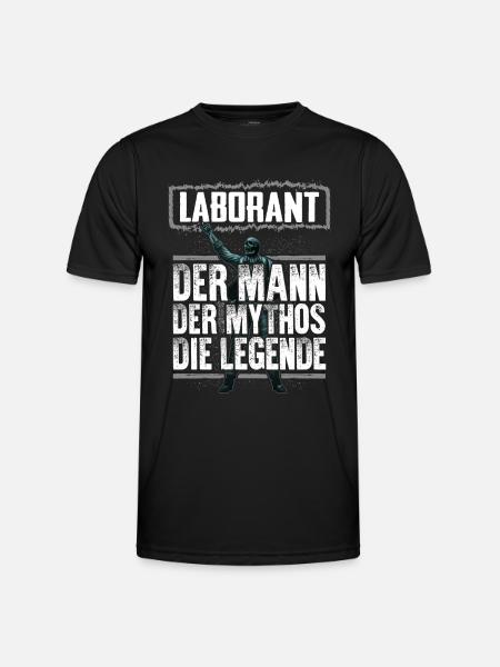 LABORANT - Mythos - Männer Funktions-T-Shirt - Schwarz
