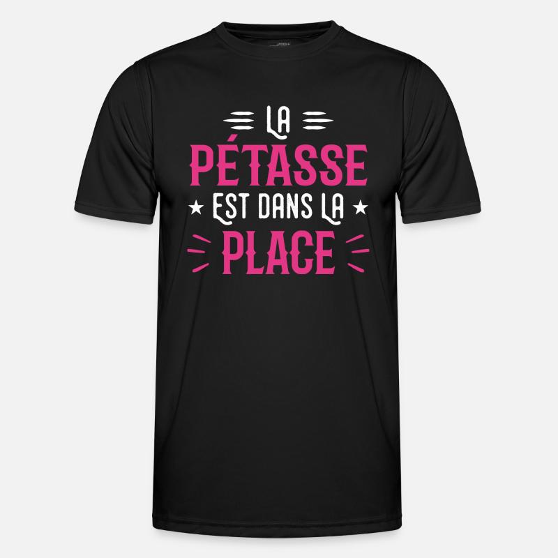 Das ist im Ort - Männer Funktions-T-Shirt - Schwarz