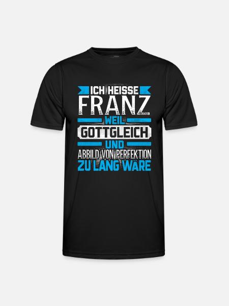 FRANZ - Gottgleich - Männer Funktions-T-Shirt - Schwarz