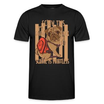 Screw this - Men's Functional T-Shirt - black - Front - AI Model Male 178 dark (178cm)