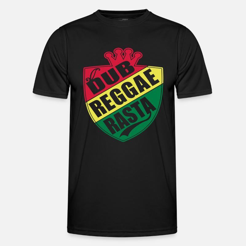 dub reggae rasta Männer Funktions-T-Shirt
