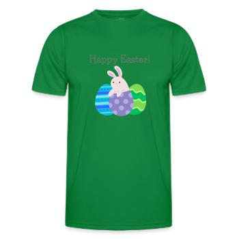 Joyeuses Pâques - T-shirt sport Homme - vert - Devant - AI Model Male 178 dark (178cm)