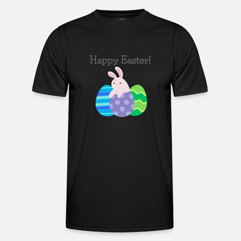 Happy Easter - Men's Functional T-Shirt - black