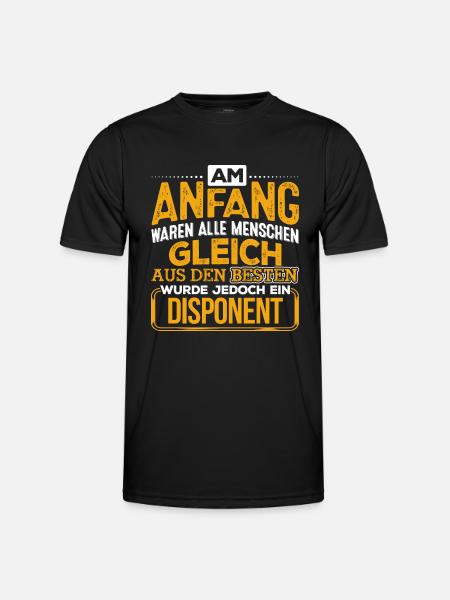 DISPONENT - Der Beste - Männer Funktions-T-Shirt - Schwarz