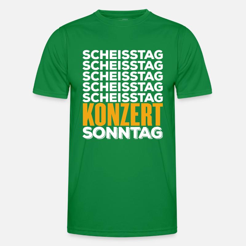 KONZERT - Scheisstag Männer Funktions-T-Shirt
