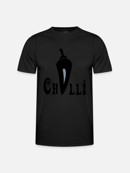 Chilli - Männer Funktions-T-Shirt - Schwarz