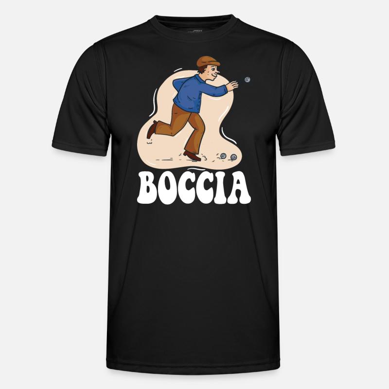 Boccia player Clothing with bocce balls Boccia - Men's Functional T-Shirt - black