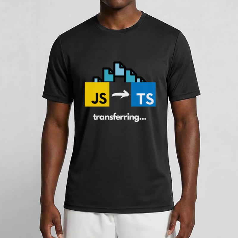 Übertragung von Javascript auf Typescript Männer Funktions-T-Shirt