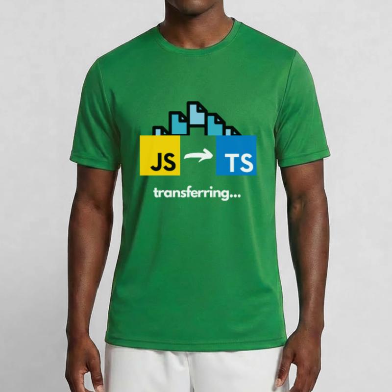 Übertragung von Javascript auf Typescript Männer Funktions-T-Shirt