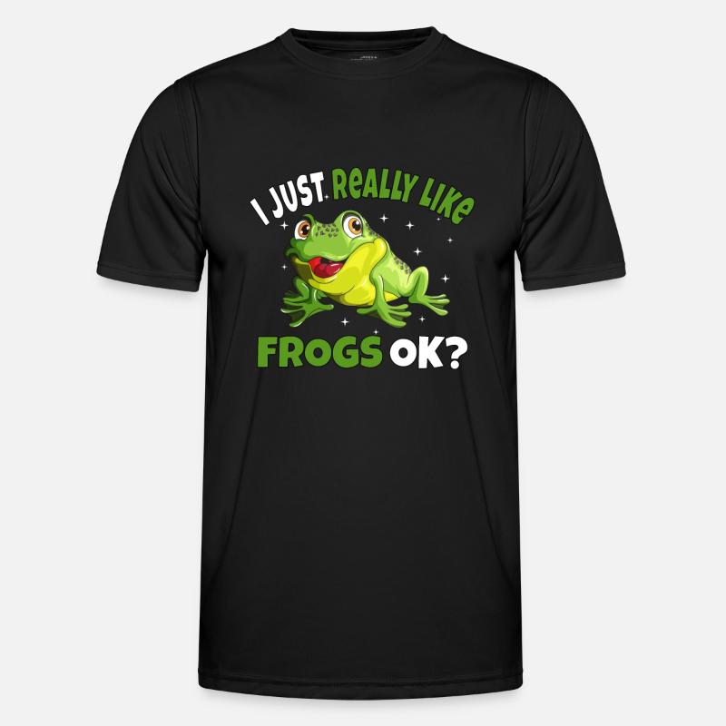 Toad I just really like Frogs ok? Frog Motif Men's Functional T-Shirt