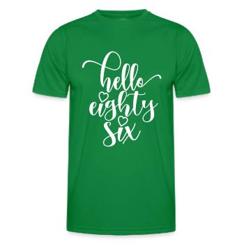 Hallo Sechsundachtzig süßer 86 Jahre alter Geburtstag - Männer Funktions-T-Shirt - Kelly Green - Vorne - AI Model Male 178 dark (178cm)