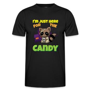 I'm Just Here For The Candy Scary Halloween Beast - Männer Funktions-T-Shirt - Schwarz - Vorne - AI Model Male 178 dark (178cm)