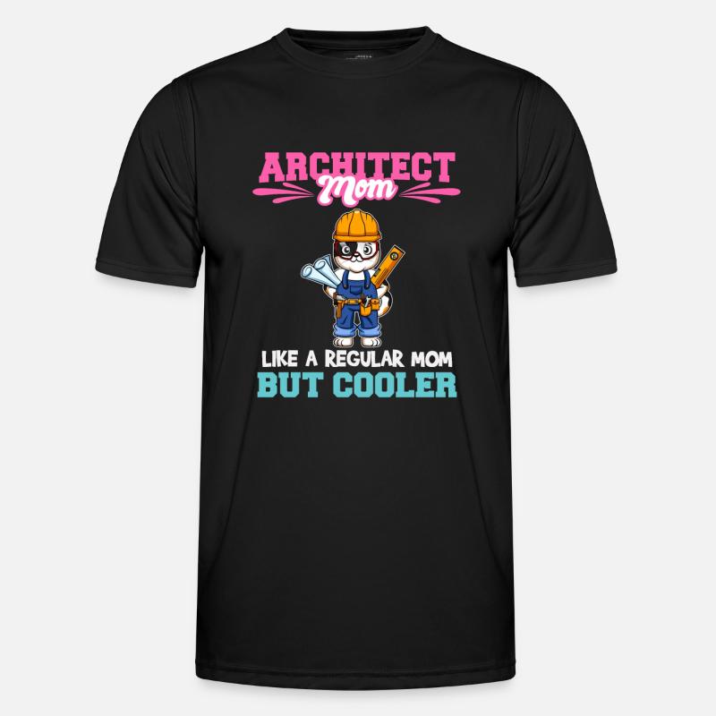 Architecte Maman comme une maman régulière mais plus cool T-shirt sport Homme