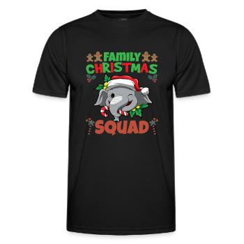 Family Matching Christmas Squad X-Mas Holidays - Männer Funktions-T-Shirt - Schwarz - Vorne - AI Model Male 178 dark (178cm)