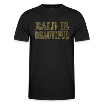 Soldaten Glatzkopf Geschenkidee Bald Is Beautiful - Männer Funktions-T-Shirt - Schwarz - Vorne - AI Model Male 178 dark (178cm)