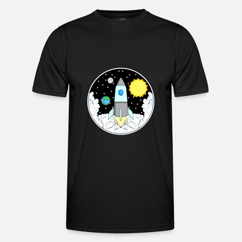Rocket space - Men's Functional T-Shirt - black