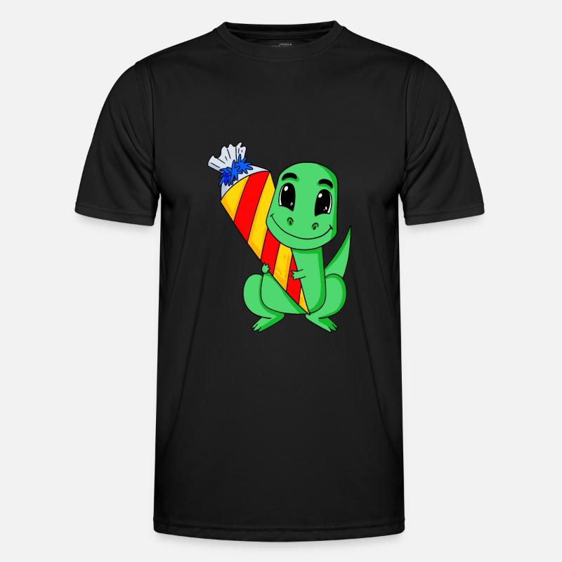 Education dinosaur 1 class - Men's Functional T-Shirt - black