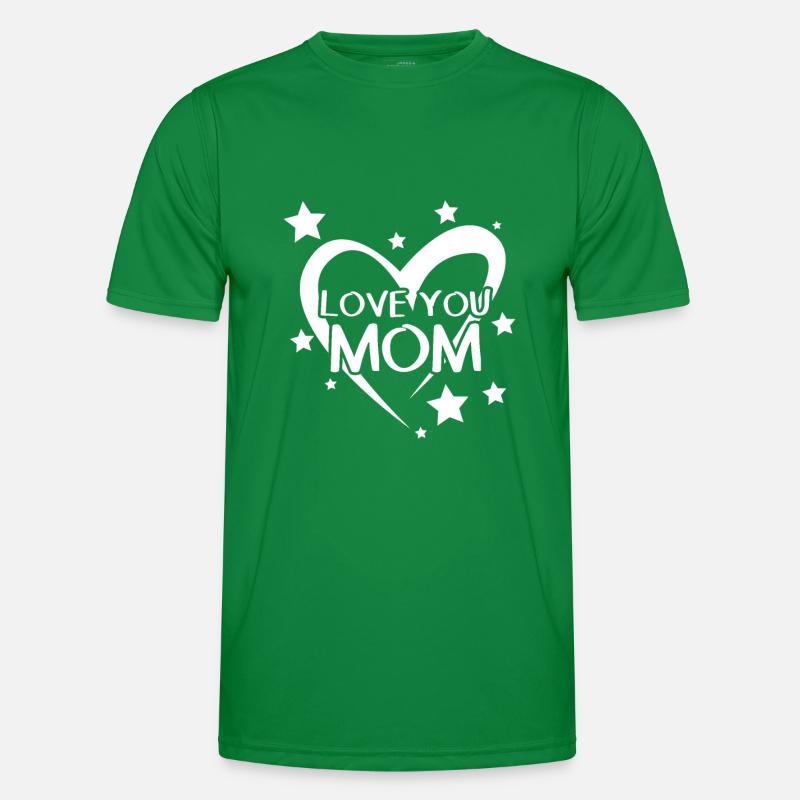 Muttertag Ich liebe dich Mama Männer Funktions-T-Shirt