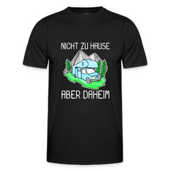 Wohnmobil Blau - Männer Funktions-T-Shirt - Schwarz - Vorne - AI Model Male 178 dark (178cm)