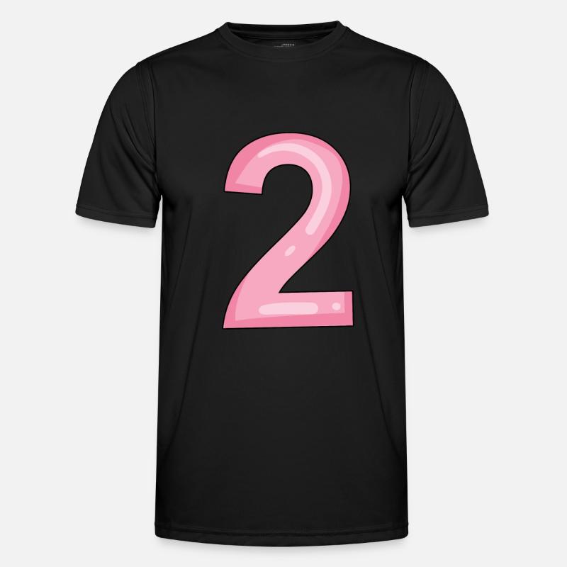 2 rosa Männer Funktions-T-Shirt