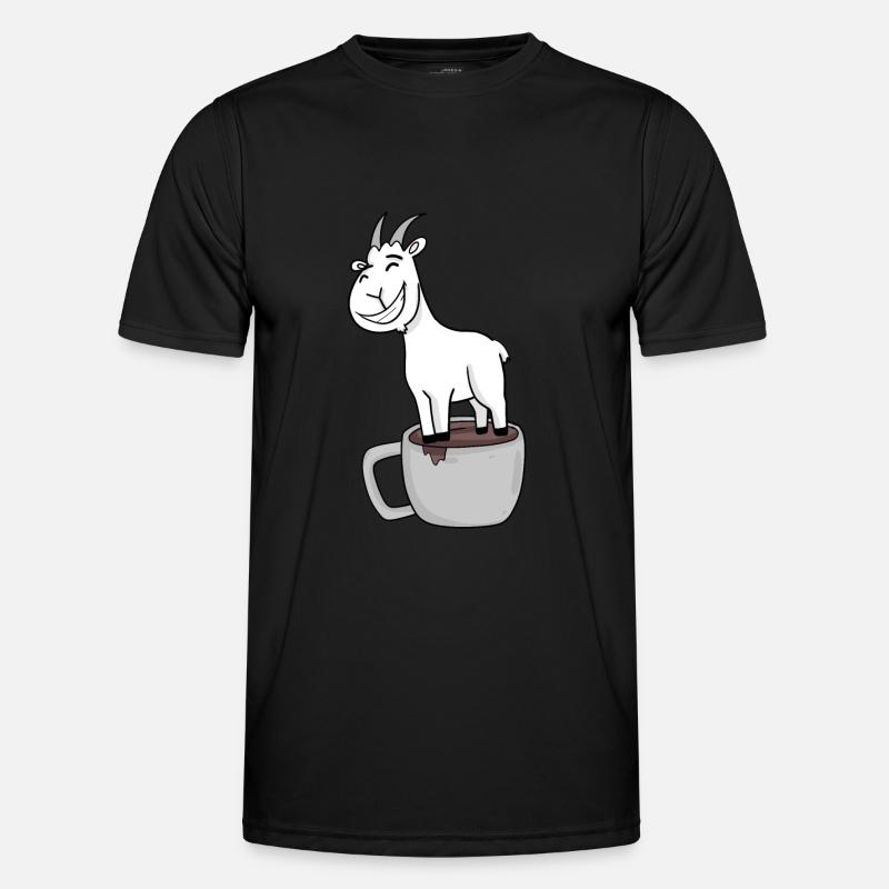 Bock auf Kaffee - Ziege Ziegenbock T-shirt sport Homme