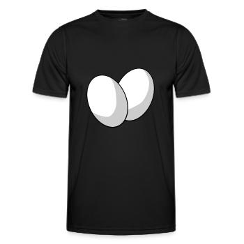 Eggs - Men's Functional T-Shirt - black - Front - AI Model Male 178 dark (178cm)