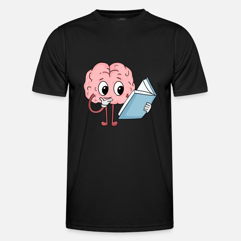 Brain reading - Men's Functional T-Shirt - black