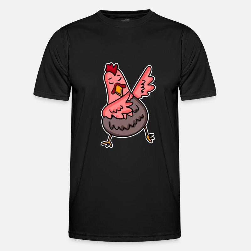 Dabbing Dab Chicken - Men's Functional T-Shirt - black
