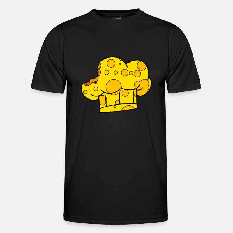 Cheese Cook Chef's Hat - Men's Functional T-Shirt - black
