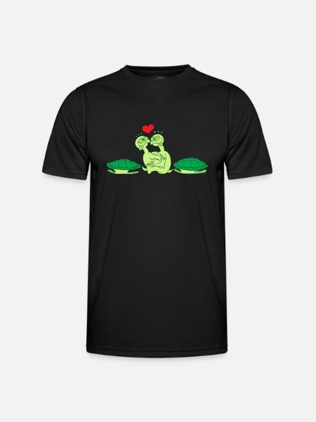Naked Turtles Making Love - Men's Functional T-Shirt - black