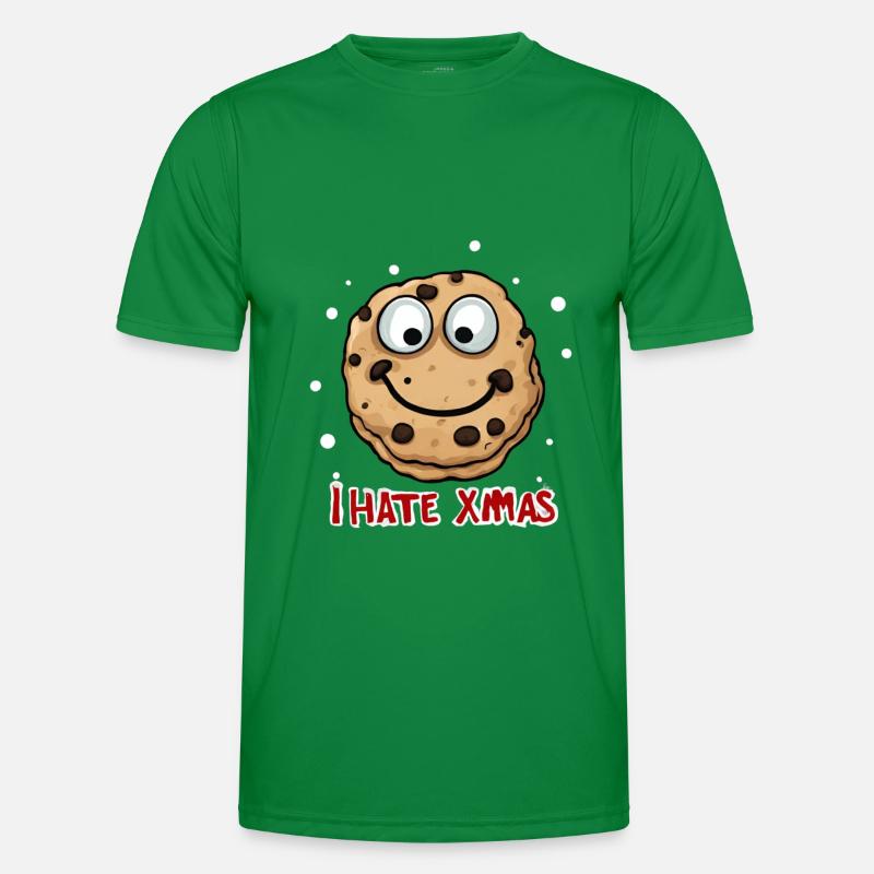I Hate Christmas Funny Cookie Cookie Mares Men's Functional T-Shirt