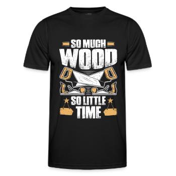 Carpenter carpenter joiner carpenter gift - Men's Functional T-Shirt - black - Front - AI Model Male 178 dark (178cm)
