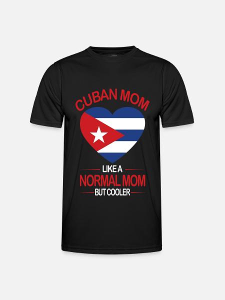 Kuba Flagge - Männer Funktions-T-Shirt - Schwarz