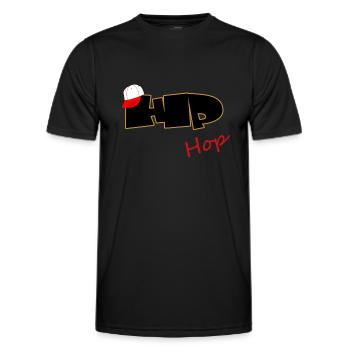 Hip Hop Rap - MC - Breakdance - Männer Funktions-T-Shirt - Schwarz - Vorne - AI Model Male 178 dark (178cm)