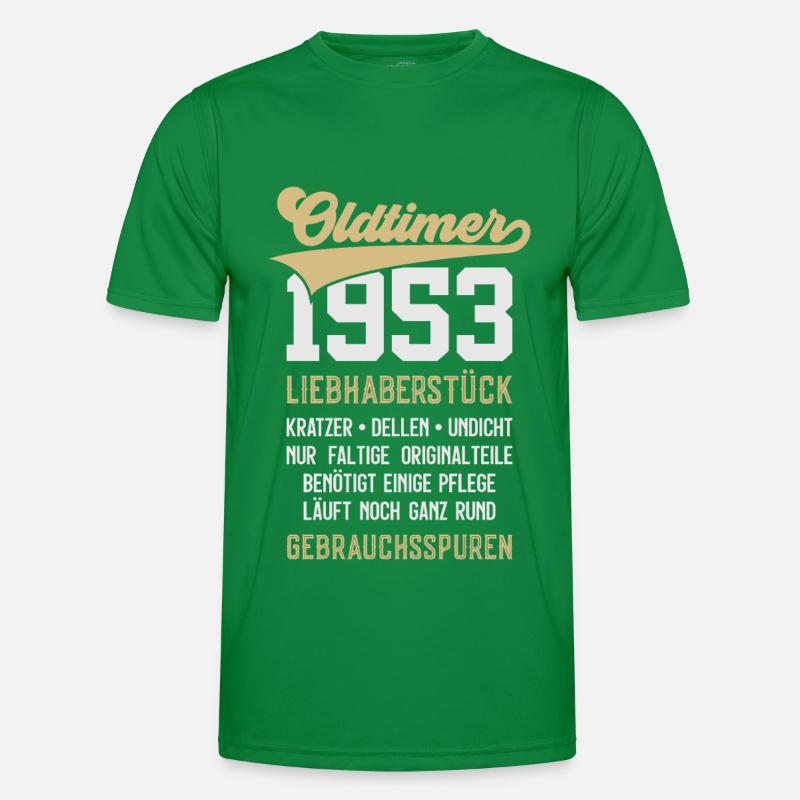 73. GEBURTSTAG OLDTIMER 1953 Männer Funktions-T-Shirt