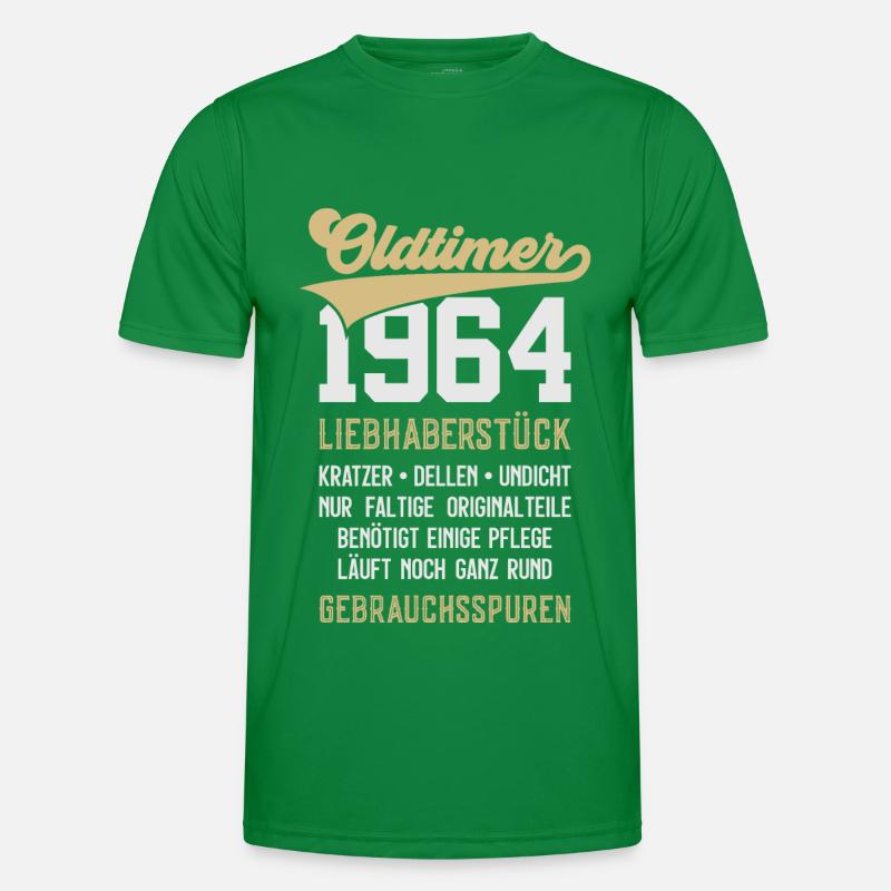 62. GEBURTSTAG OLDTIMER 1964 Männer Funktions-T-Shirt
