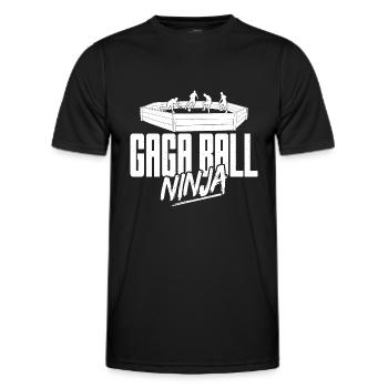 Gaga Ball Dodgeball Joueur de Gagaball Gaga Ball - T-shirt sport Homme - noir - Devant - AI Model Male 178 dark (178cm)