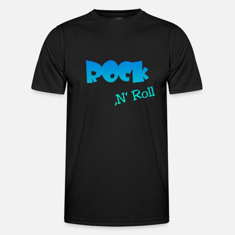 Rock n Roll - Männer Funktions-T-Shirt - Schwarz