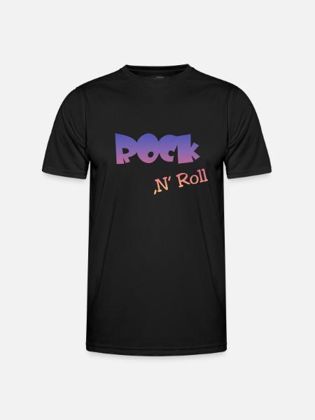 Rock n Roll - Männer Funktions-T-Shirt - Schwarz
