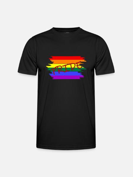 Pride - Männer Funktions-T-Shirt - Schwarz