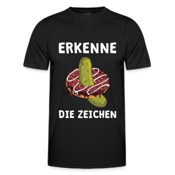 Schwangerschaft Verkünden Verkündung Ankündigung - Männer Funktions-T-Shirt - Schwarz - Vorne - AI Model Male 178 dark (178cm)