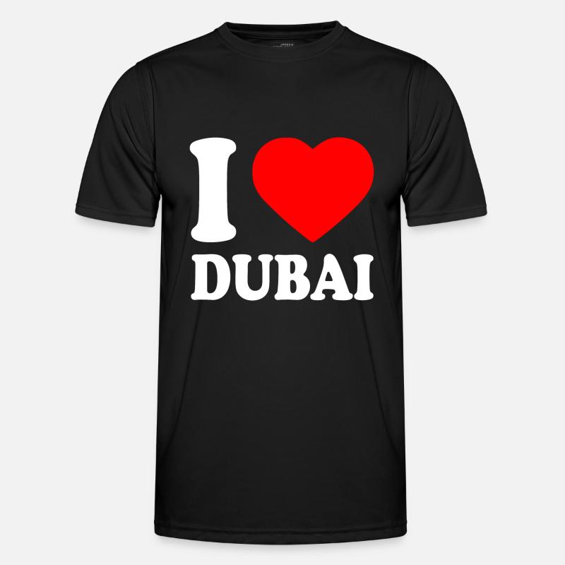 I love Dubai - Men's Functional T-Shirt - black