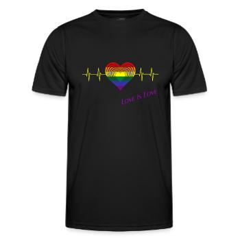 Pride Month - Männer Funktions-T-Shirt - Schwarz - Vorne - AI Model Male 178 dark (178cm)
