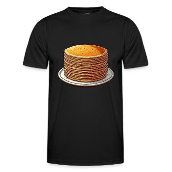 Blini Crêpes Russes Crêpes Russes - T-shirt sport Homme - noir - Devant - AI Model Male 178 dark (178cm)