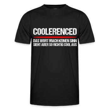 Coole Sprüche - Männer Funktions-T-Shirt - Schwarz - Vorne - AI Model Male 178 dark (178cm)