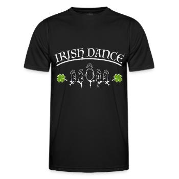 Irish Dance - Männer Funktions-T-Shirt - Schwarz - Vorne - AI Model Male 178 dark (178cm)
