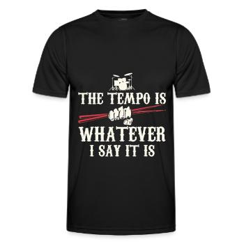 Schlagzeug Schlagzeuger Drummer Geschenk Trommler - Männer Funktions-T-Shirt - Schwarz - Vorne - AI Model Male 178 dark (178cm)