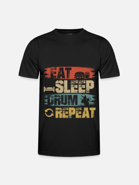 Drummer gift drummer drums drummer - Men's Functional T-Shirt - black